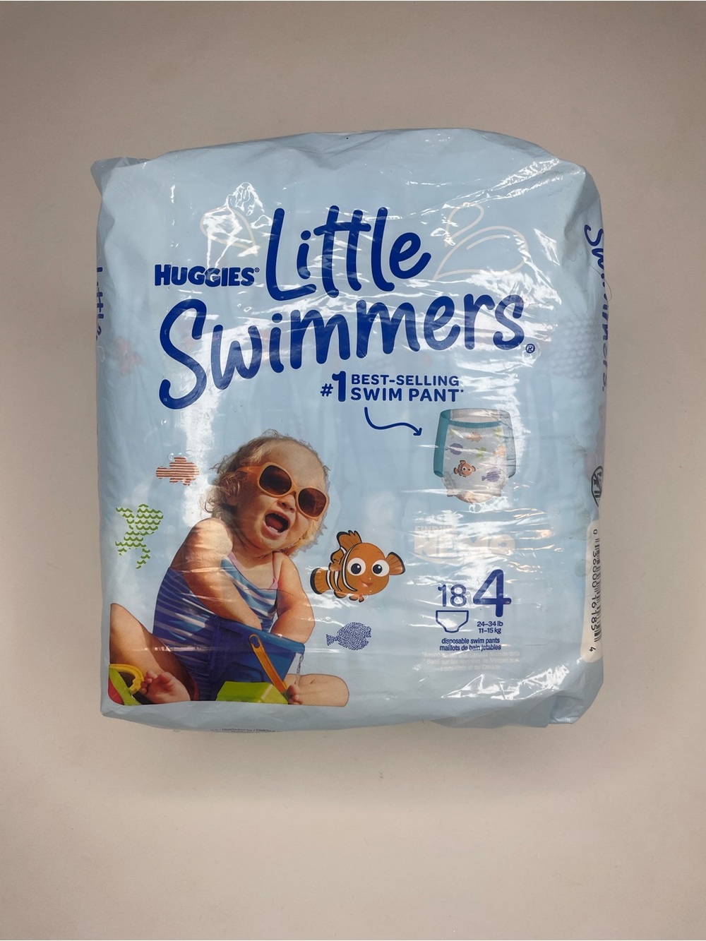 Huggies Little Swimmers Blue Swim Pants - Size 4